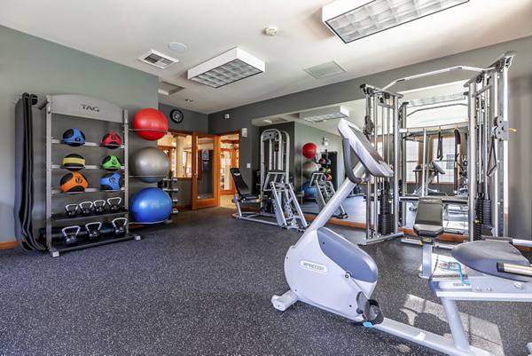 fitness center at Springbrook Apartments