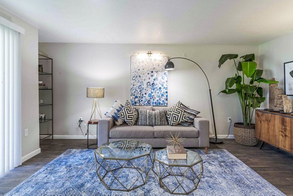 Contemporary living room with elegant decor in Avana One Zero Nine Apartments