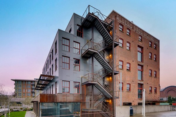 exterior at Albers Mill Lofts Apartments