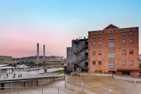 exterior at Albers Mill Lofts Apartments