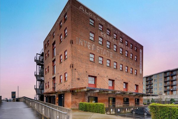 exterior at Albers Mill Lofts Apartments