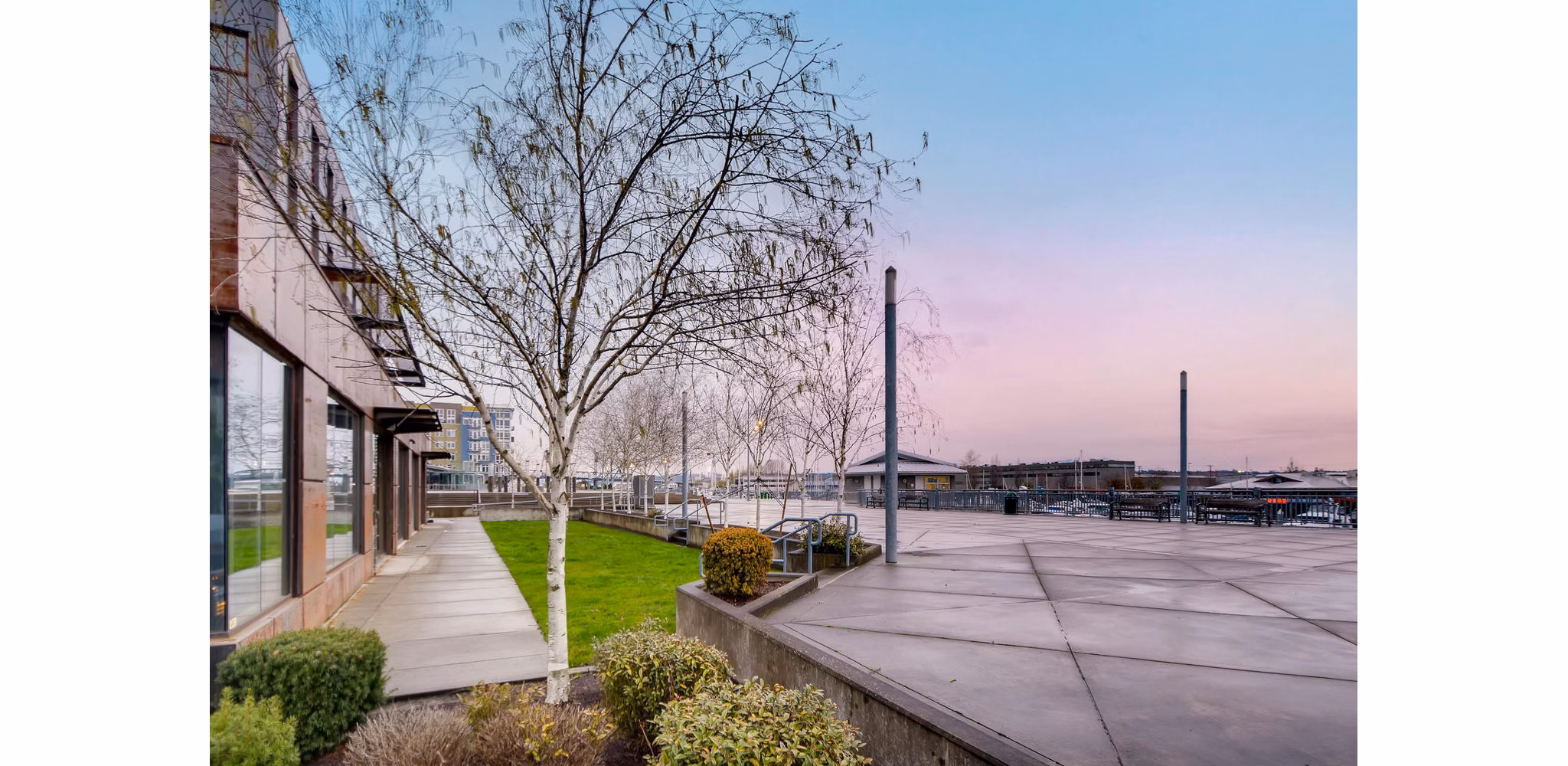 Stunning waterfront view at Albers Mill Lofts Apartments in VG