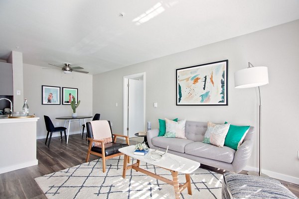 living room at Seven West at the Trails Apartments