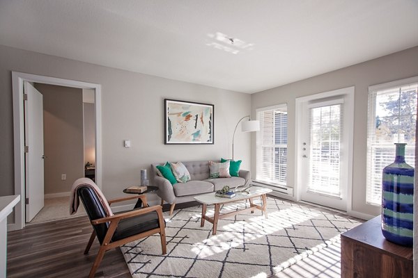 living room at Seven West at the Trails Apartments