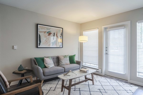 living room at Seven West at the Trails Apartments