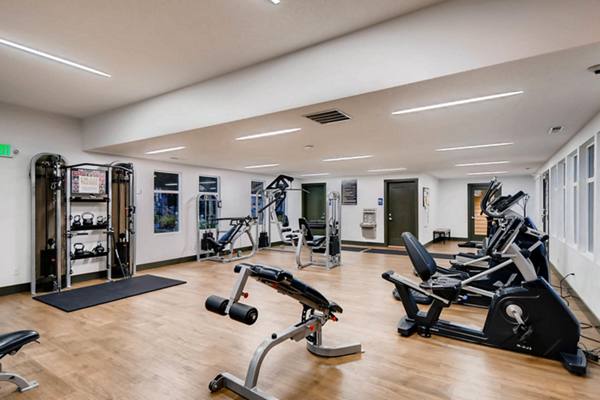 fitness center at Rivercrest Meadows Apartments