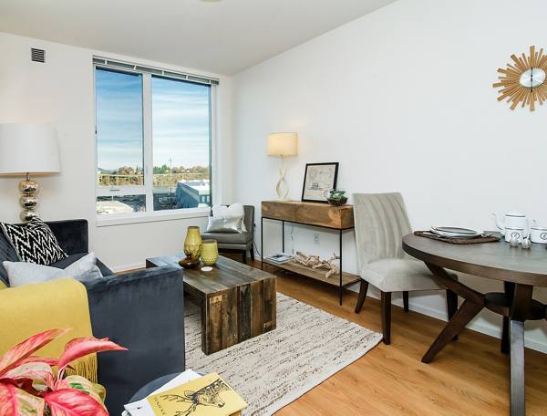 living room at The Emery Apartments