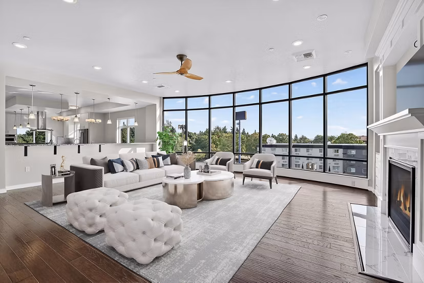 living room at The Felix Apartments