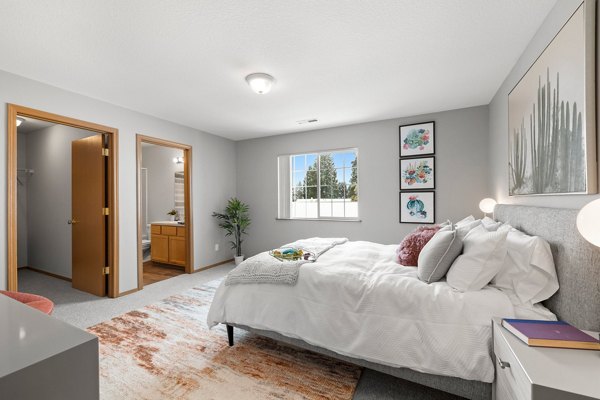 bedroom at Highland Hills Apartments