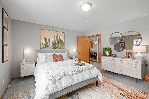 bedroom at Highland Hills Apartments