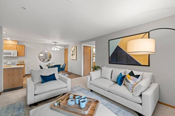 living room at Highland Hills Apartments