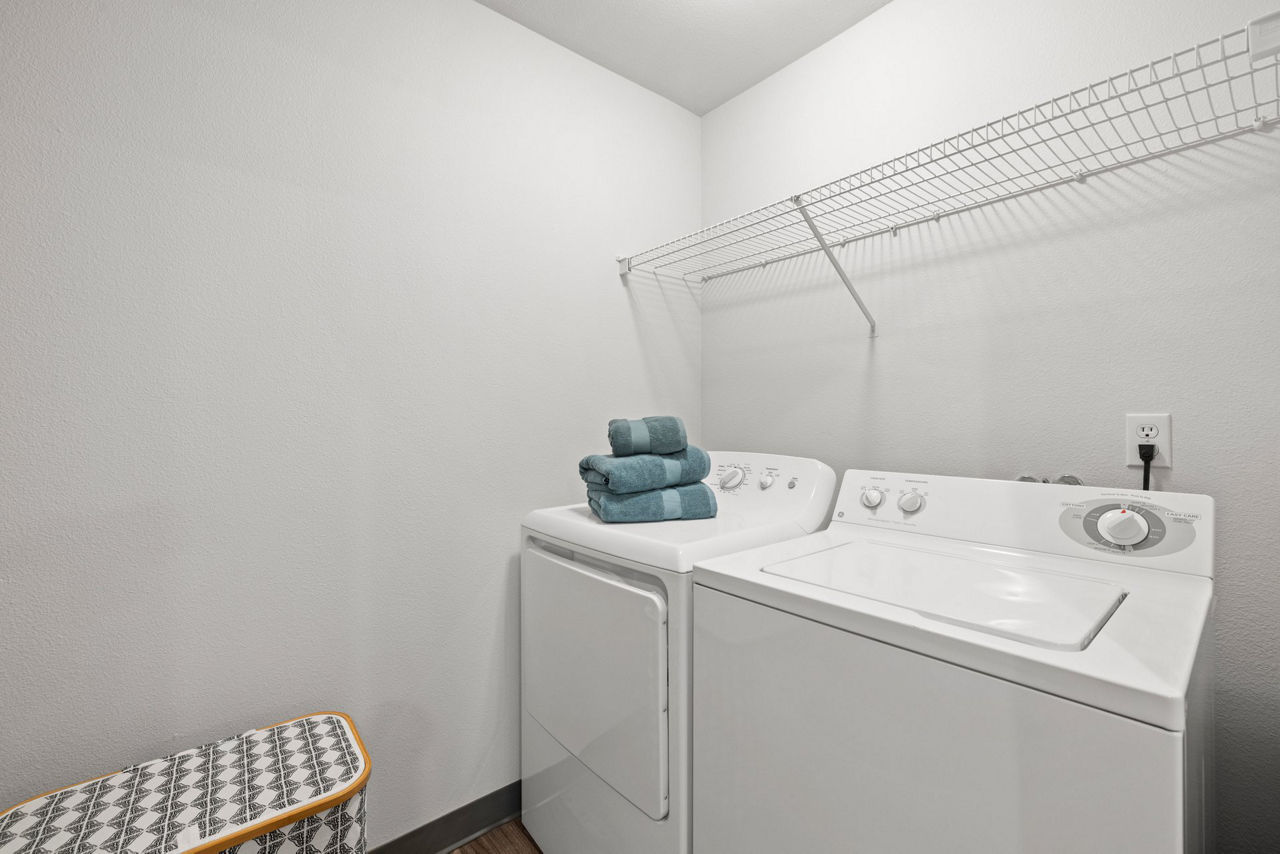 Laundry room at Highland Hills Apartments