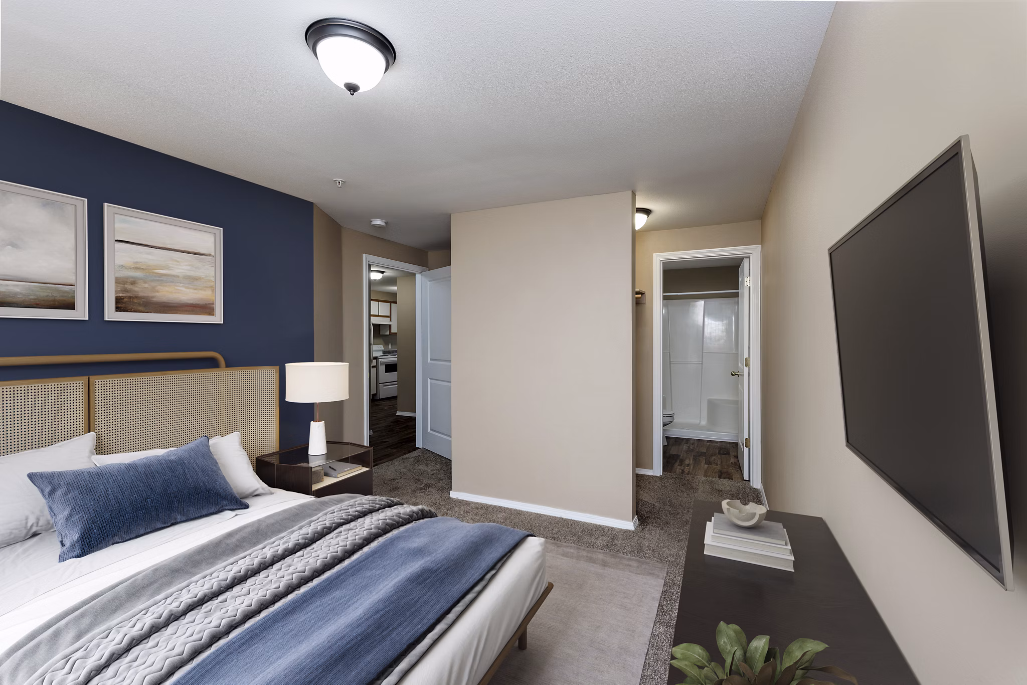 bedroom at Willamette Park Apartments