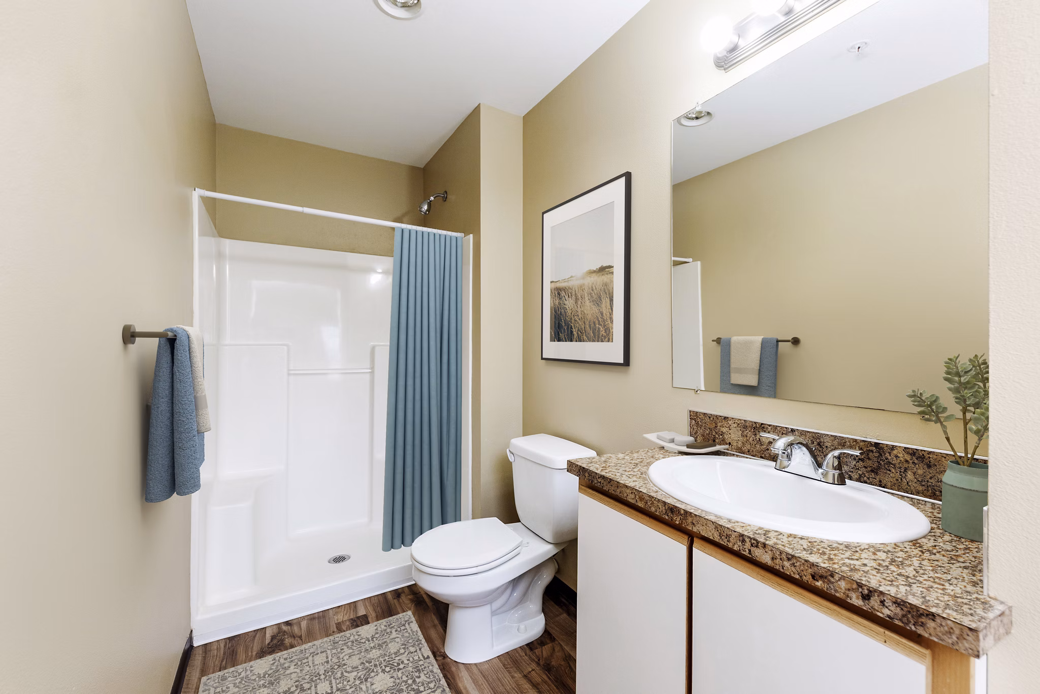 bathroom at Willamette Park Apartments