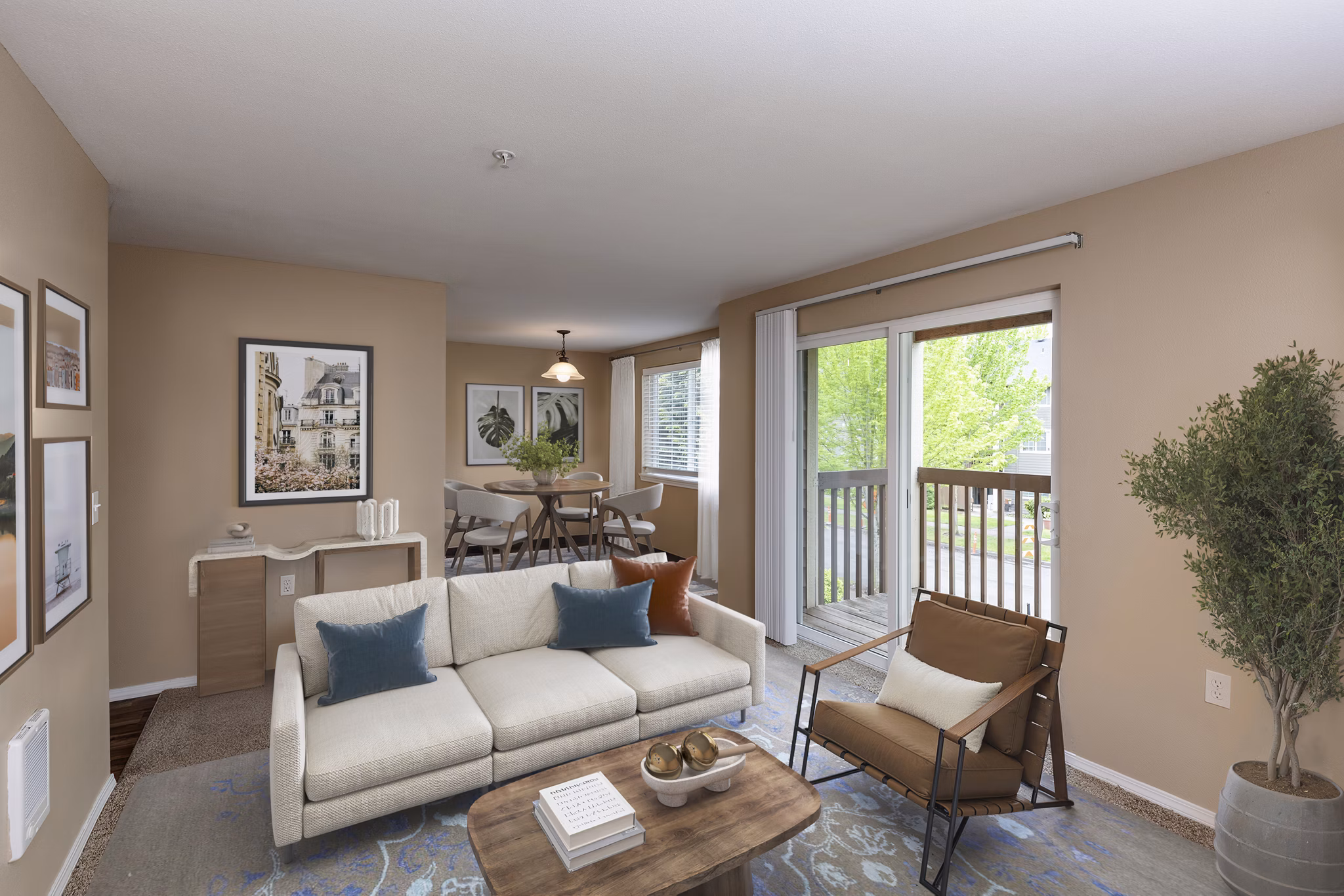 living room Willamette Park Apartments