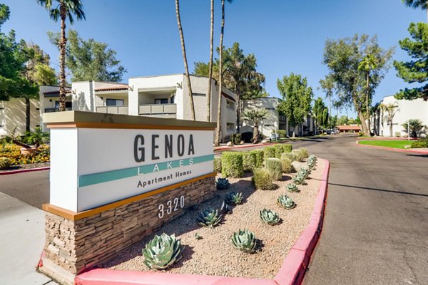 signage at Genoa Lakes Apartments