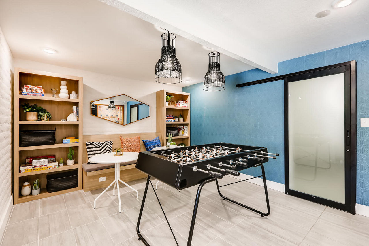 Game room at Genoa Lakes Apartments