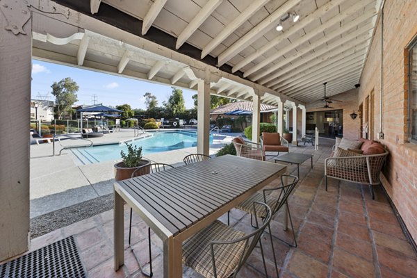 patio at 1000 Genoa Lakes Apartments