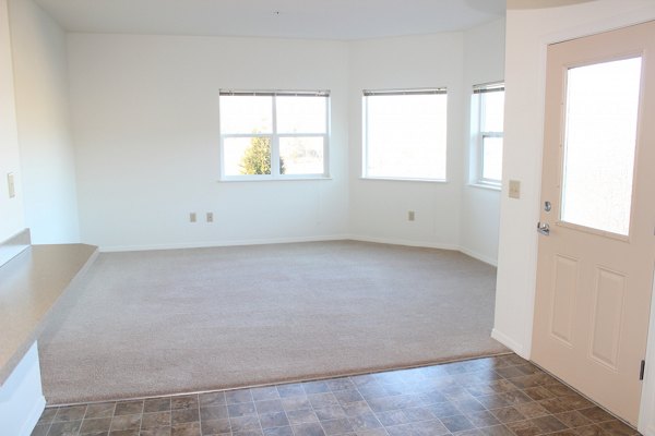 Spacious living room with contemporary decor at Timberhill Meadows Apartments, offering luxury living experiences