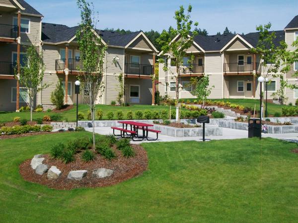 patio at Timberhill Meadows Apartments                                   