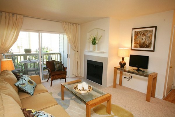 living room at Jackson School Village Apartments