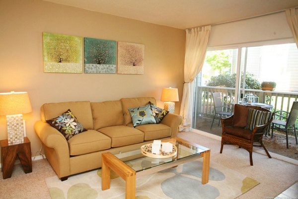 living room at Jackson School Village Apartments