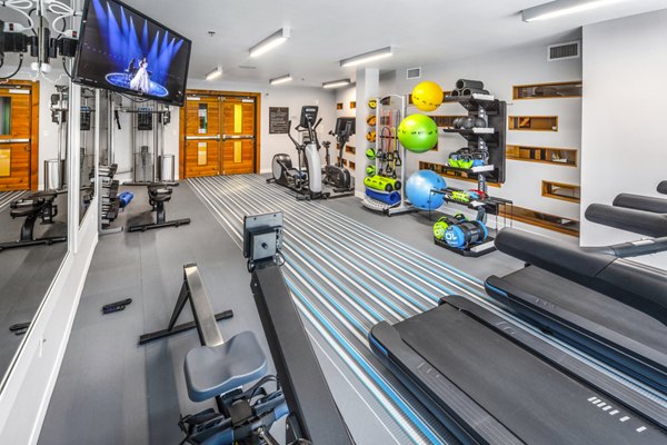 fitness center at Enso Apartments