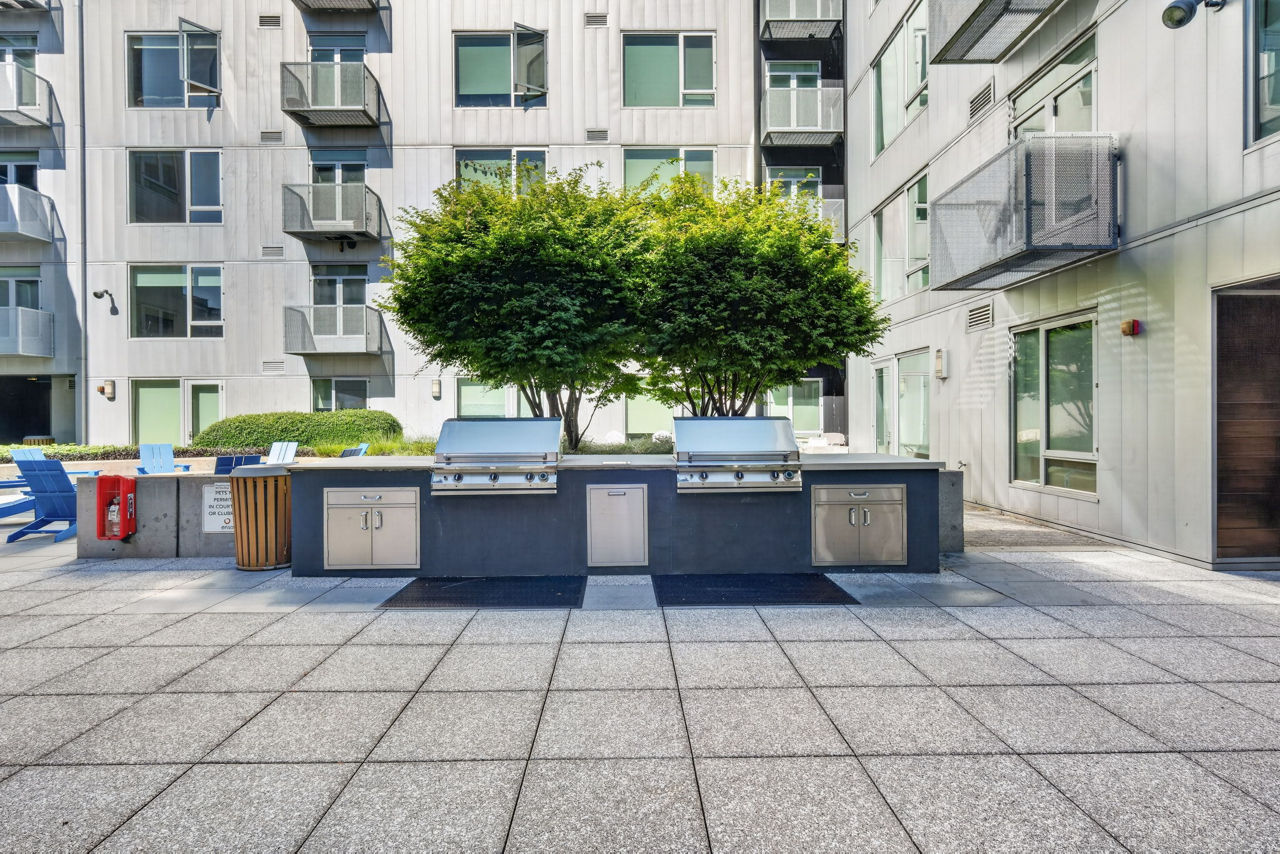 Grill area at Enso Apartments