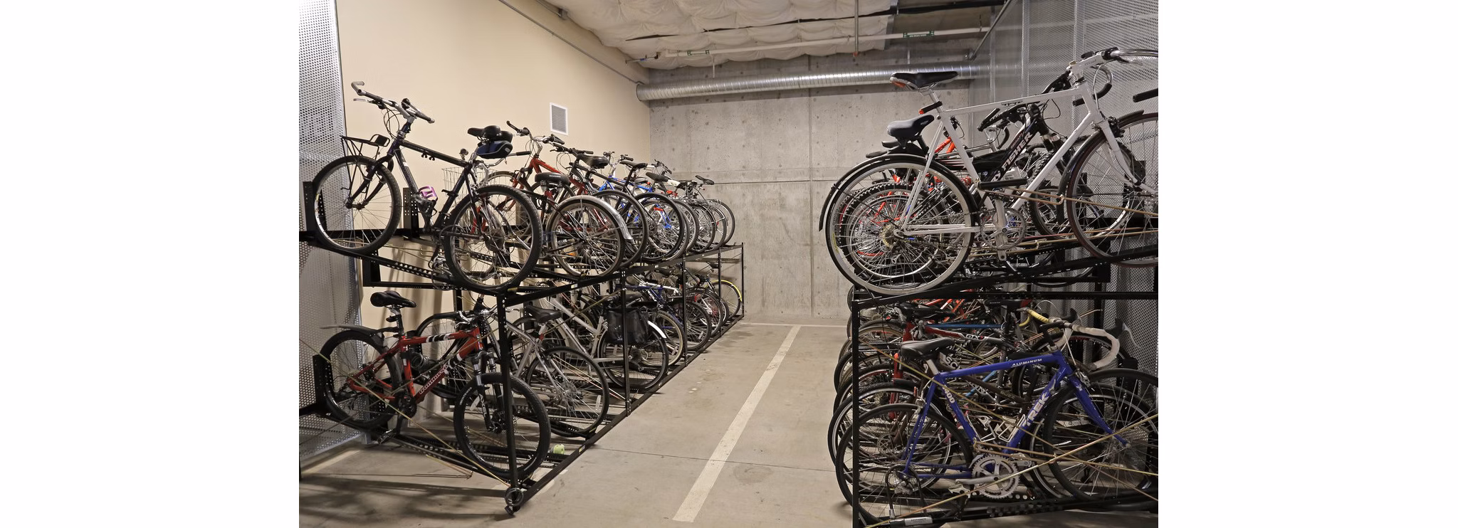 bike storage at Enso Apartments