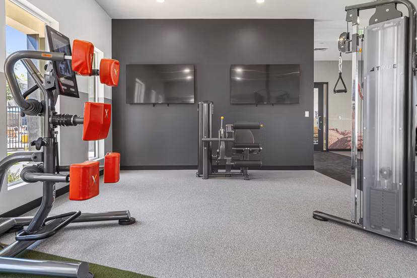 fitness center at Rockledge Fairways Apartments