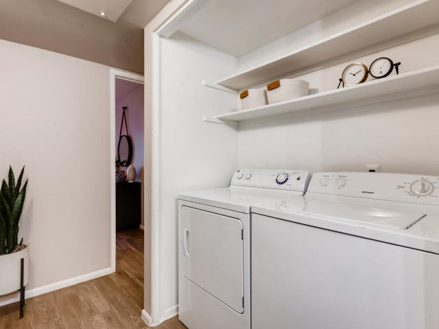 Laundry room at Rockledge Fairways Apartments