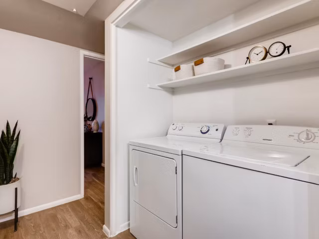 laundry room at Rockledge Fairways Apartments