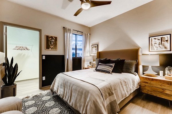 bedroom at Palm Court Apartments