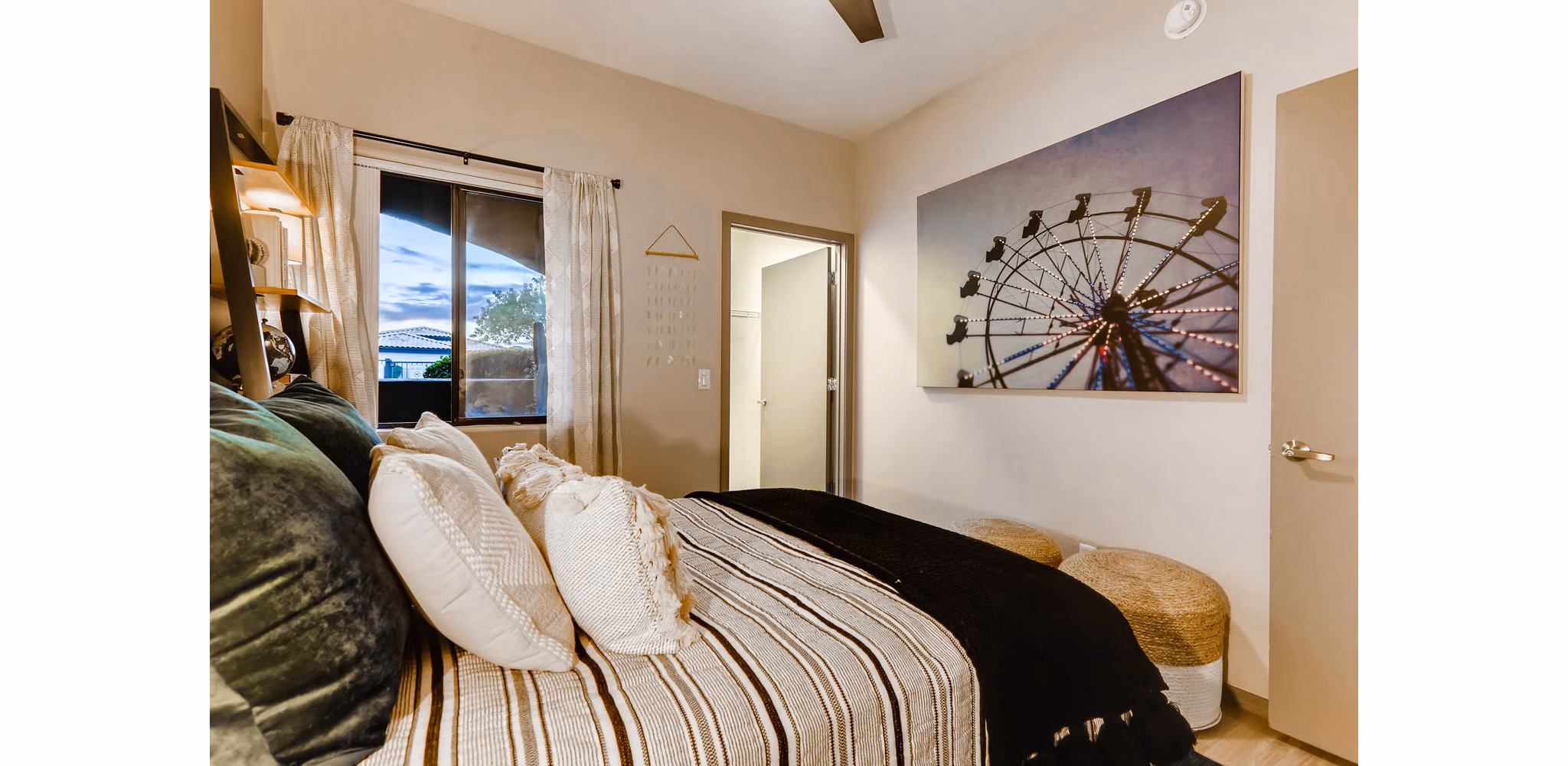 bedroom at Palm Court Apartments