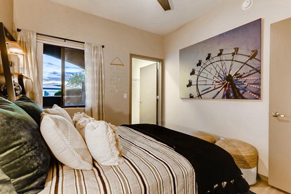 bedroom at Palm Court Apartments