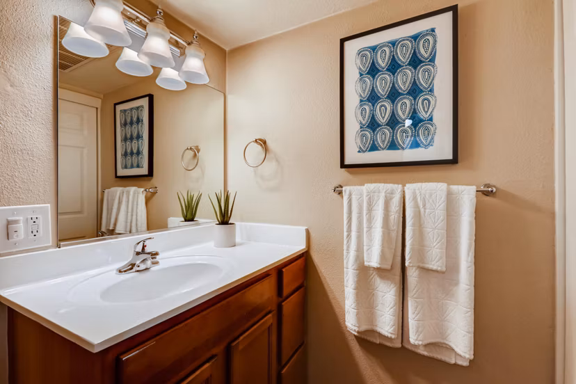 Bathroom featuring modern fixtures at Scottsdale Gateway Apartments