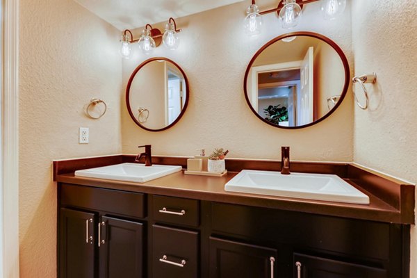 Bathroom featuring modern fixtures and sleek design at Scottsdale Gateway Apartments