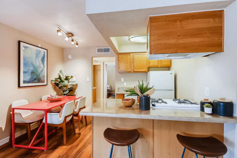 Luxury kitchen featuring modern appliances at Scottsdale Gateway Apartments in Greystar's luxury community