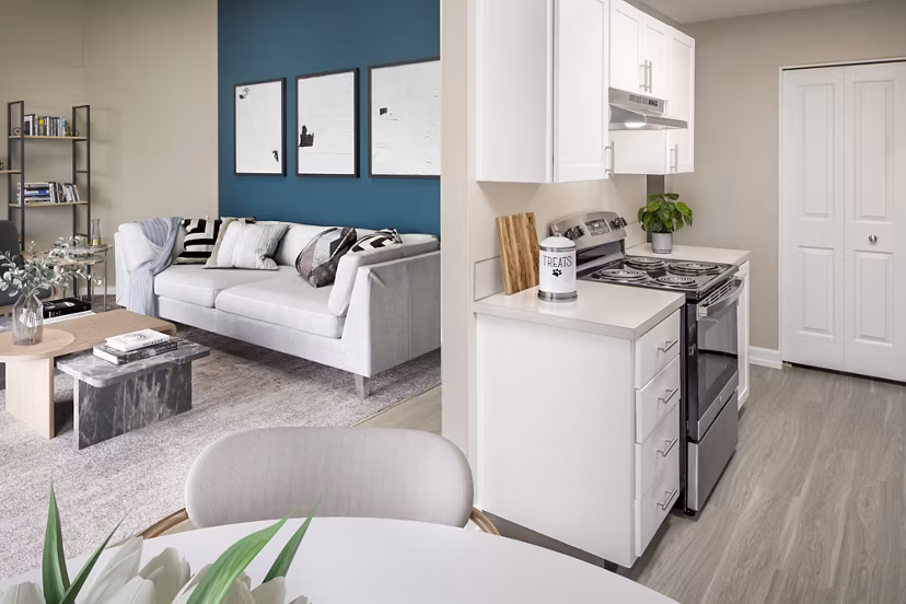 living room at Canyon Park Apartments