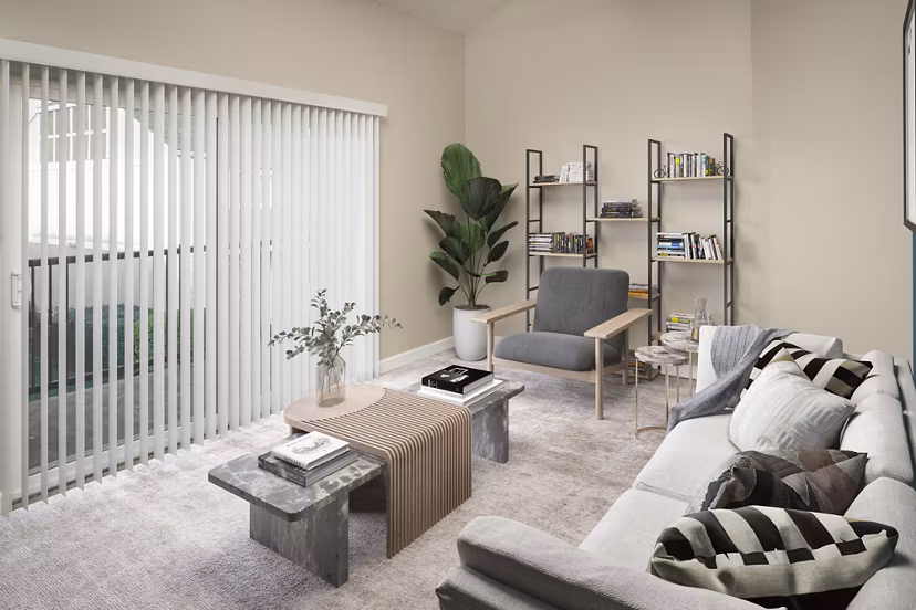 living room at Canyon Park Apartments