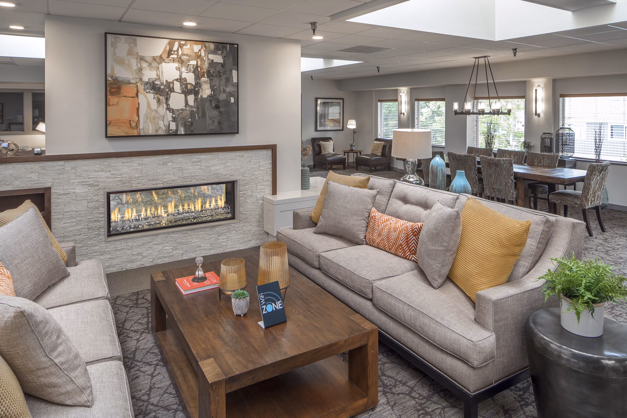 living room at Canyon Park Apartments