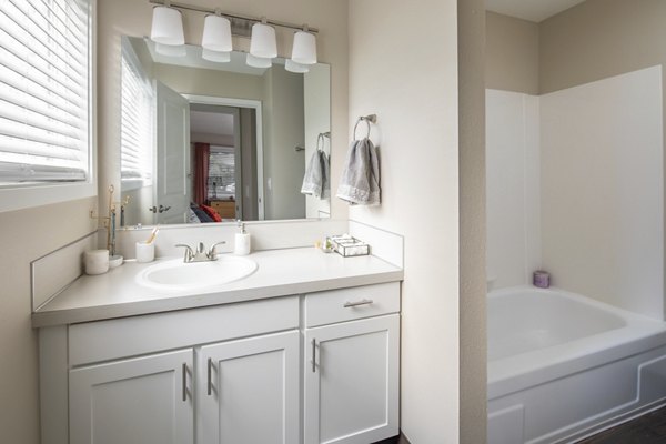 bathroom at Garden Park Apartments