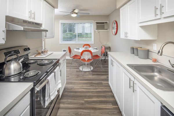 kitchen at Garden Park Apartments