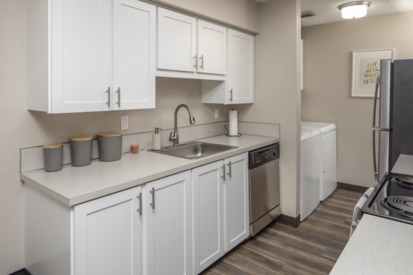 kitchen at Garden Park Apartments