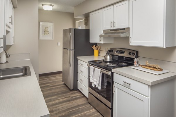 kitchen at Garden Park Apartments