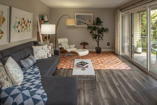 living room at Garden Park Apartments