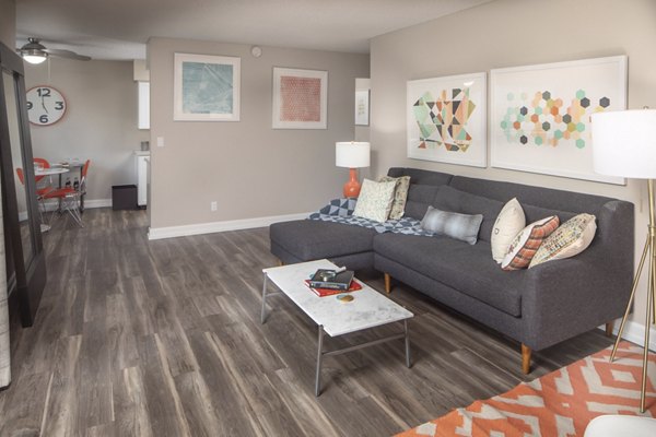 living room at Garden Park Apartments