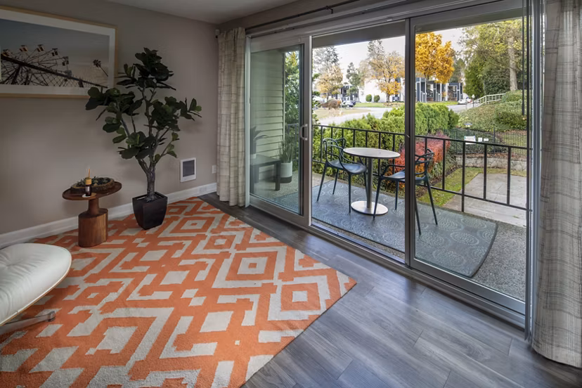 balcony at Garden Park Apartments