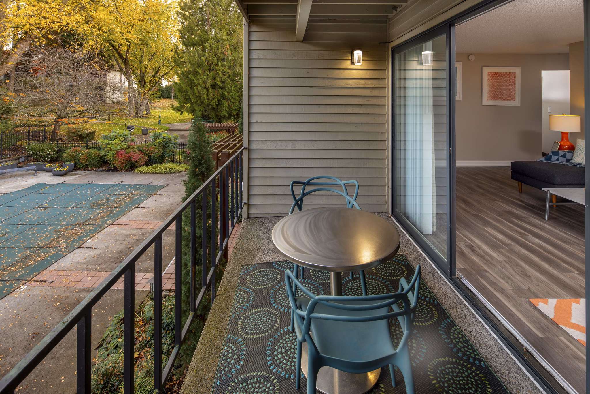 balcony at Garden Park Apartments