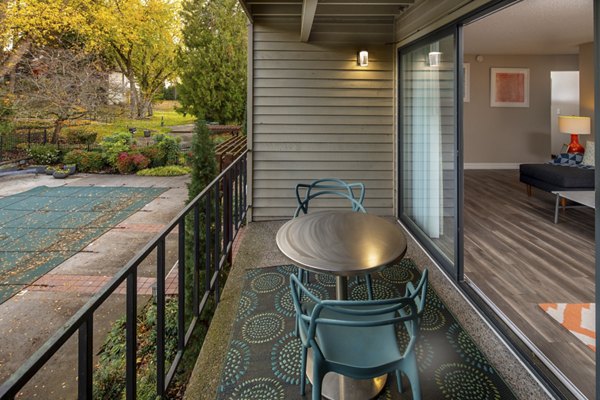 balcony at Garden Park Apartments